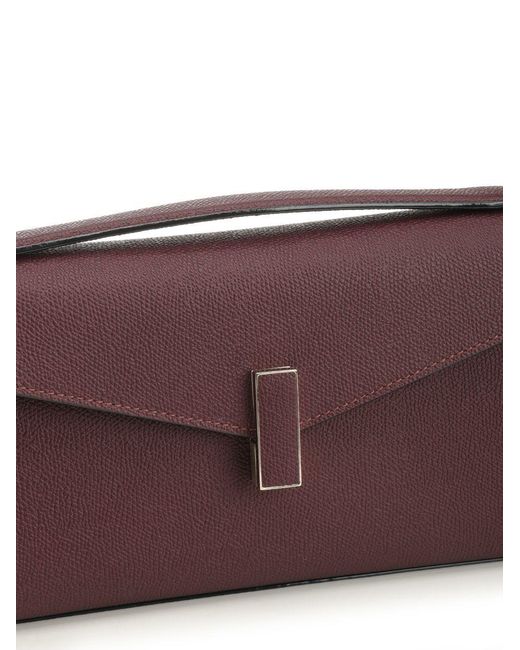 Valextra Purple Iside Clutch Bag