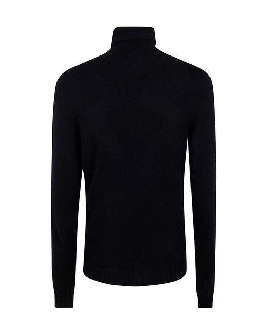 MD75 Black Roll-Neck Top for men