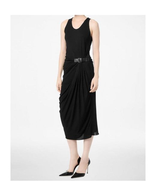 Tom Ford Black Buckle Detailed Tank Dress