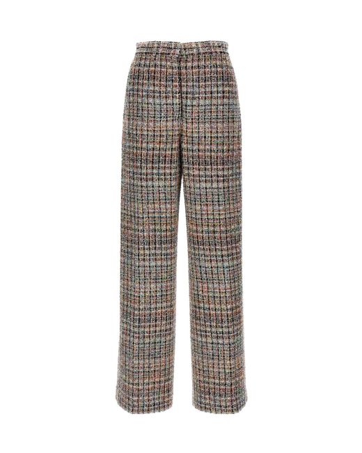 Missoni Gray Micro Sequin Straight Leg Pants