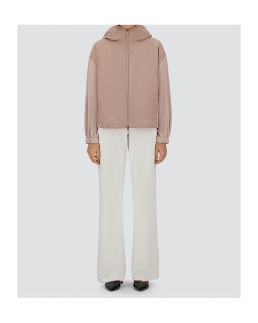 Herno Pink Zip-Up Relaxed Fit Jacket