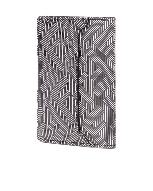 Fendi Gray Shadow Compact Bi-Fold Card Holder for men