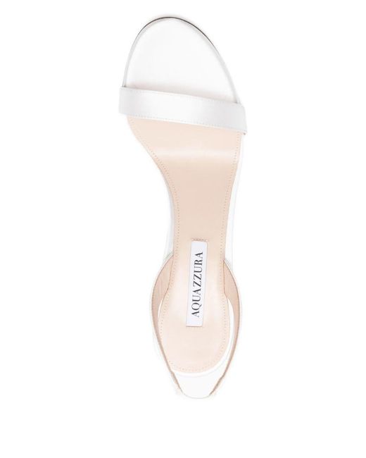 Aquazzura White 85 Mm So Nude Sandals
