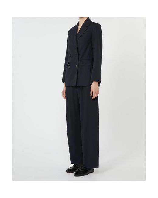 Max Mara Blue 'S Ester Double-Breasted Blazer