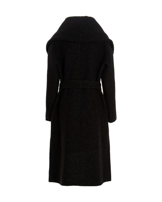 Max Mara Black Logo Coat
