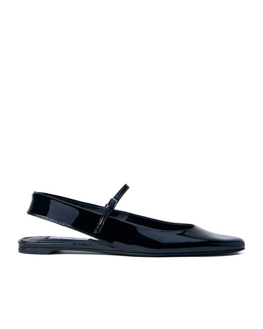 Totême Blue Slingback Leather Pumps