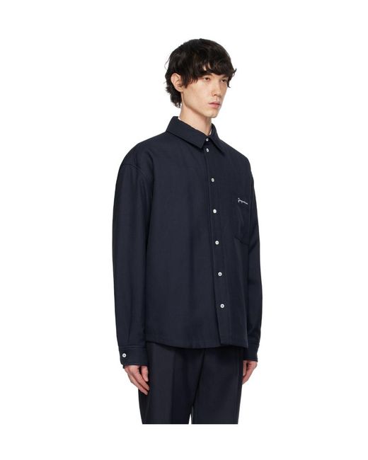 Jacquemus Blue The Boulanger Shirt for men