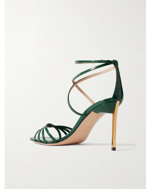 Tom Ford Metallic Ankle Strapped Ida Sandals