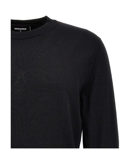 DSquared² Black Jumper for men