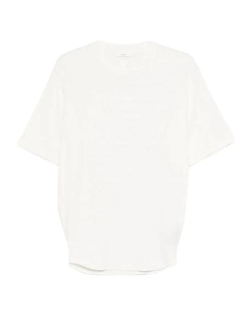 Haikure White Crewneck Short-Sleeved T-Shirt