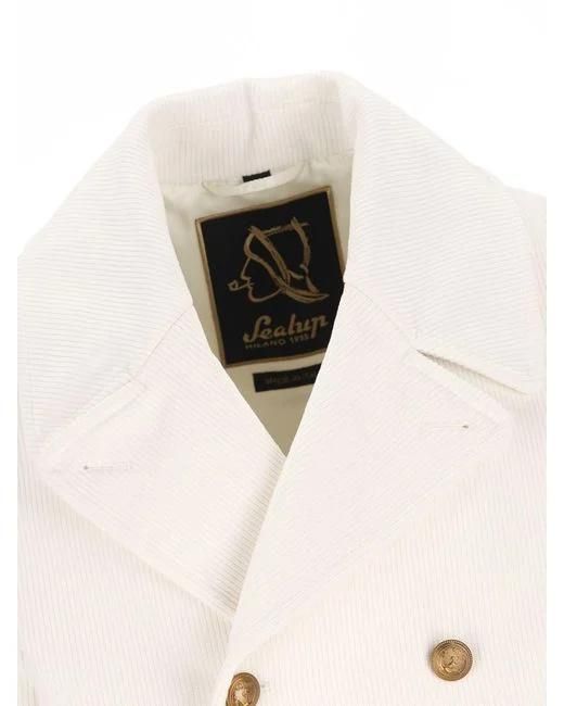 Sealup Natural Amalfi Double-Breasted Coat for men
