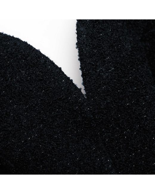 Self-Portrait Black V-Neck Mini Dress