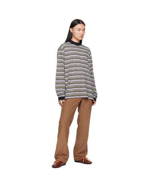 Marni Brown Five-Pocket Straight-Leg Pants for men