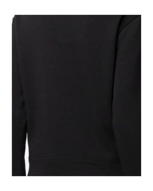 Emporio Armani Black Logo-Print Long-Sleeve Sweatshirt