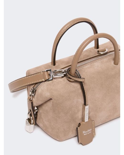 Max Mara Natural Suede Leather Mini Bag