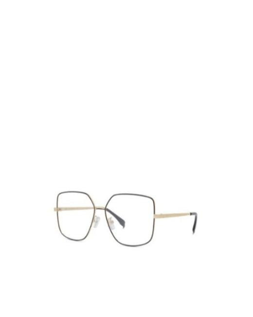 Fendi White Logo Detail Flat Lens for men