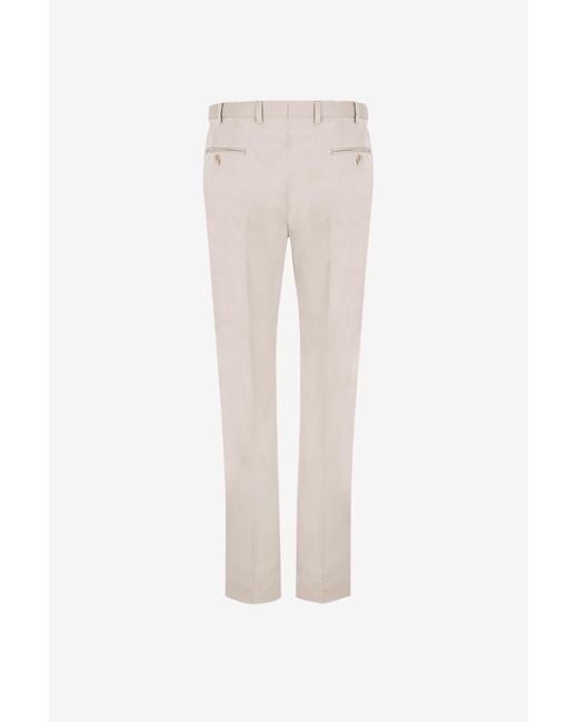 Brioni Gray Single-Button Casual Trousers for men