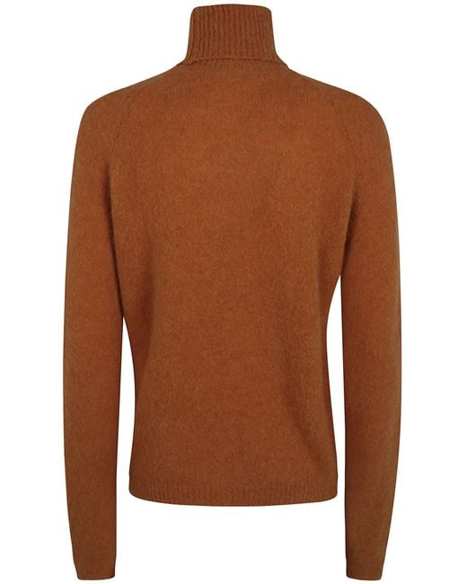 Baserange Brown Long-Sleeved Knitwear