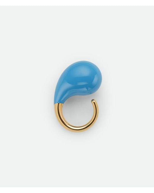 Bottega Veneta Blue Logo Ring