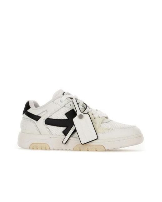 Off-White c/o Virgil Abloh White Slim Out Of Office Lace-Up Sneakers