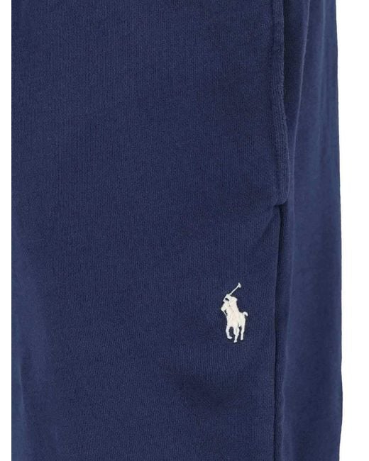 Polo Ralph Lauren Blue Athletic Drawstring Shorts for men