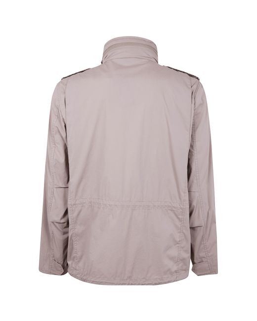 Aspesi Purple Mock Neck Jacket for men