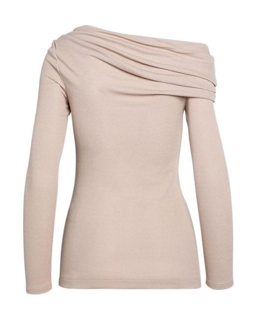 Givenchy Pink Asymmetric Draped Top