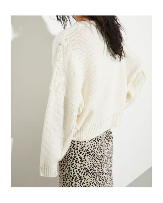 MAX&Co. White Long Sleeve Sweater
