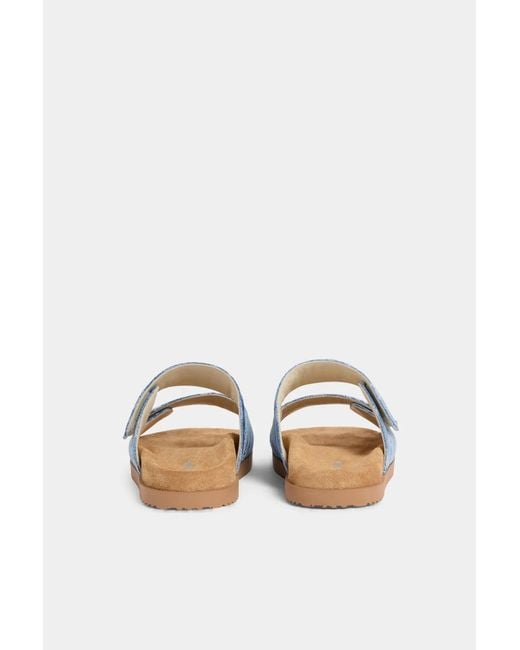 DSquared² Blue D2 Monogram Sandals for men