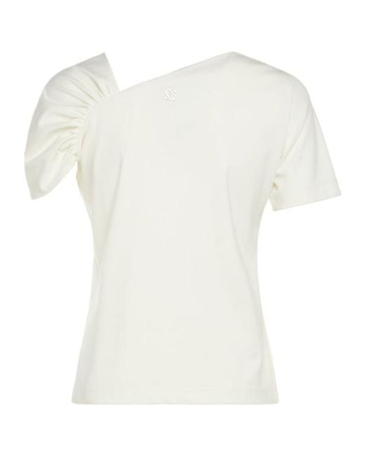 GIUSEPPE DI MORABITO White Pleated Top