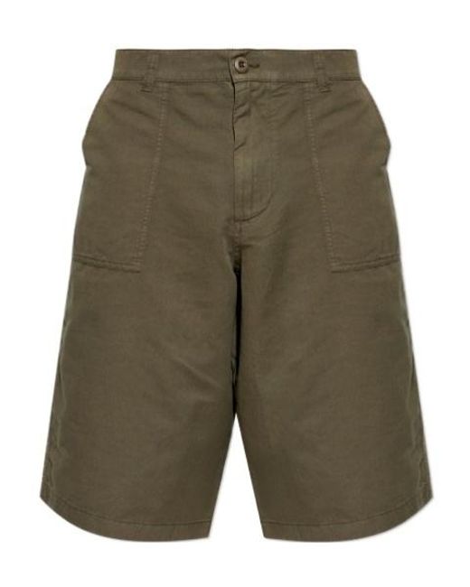 AllSaints Green Belt Loop Shorts for men