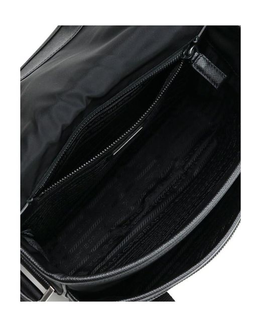 Prada Black Logo Shoulder Bag for men