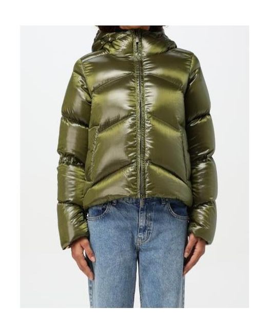 K-Way Green Ninev Crystal Chintz Thermo Heavy Jacket for men