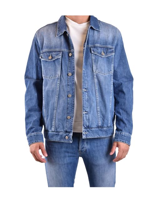 Dondup Blue Button Denim Jacket for men
