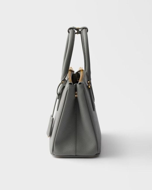 Prada Gray Galleria Small Saffiano Leather Bag