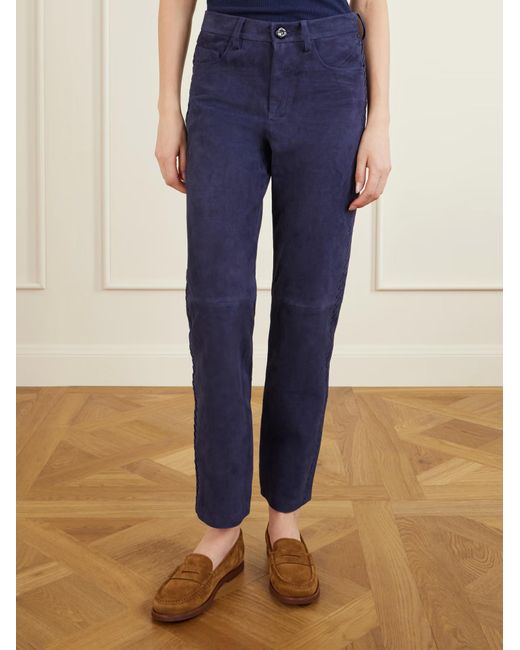 Blazé Milano Blue Paso Patchwork Casual Pants