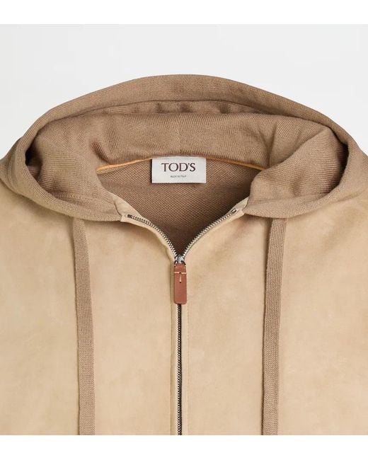 Tod's Natural Long-Sleeved Casual Jacket for men