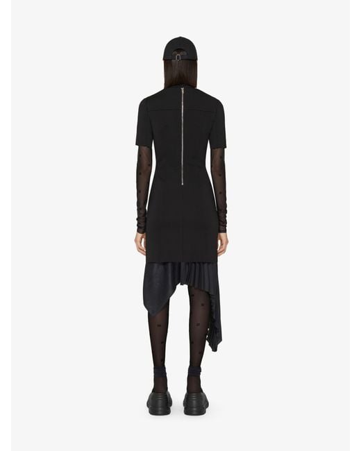 Givenchy Black Punto Milano Dress With Chain Collar