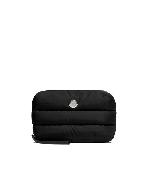 Moncler Black Caradoc Quilted Beauty Case