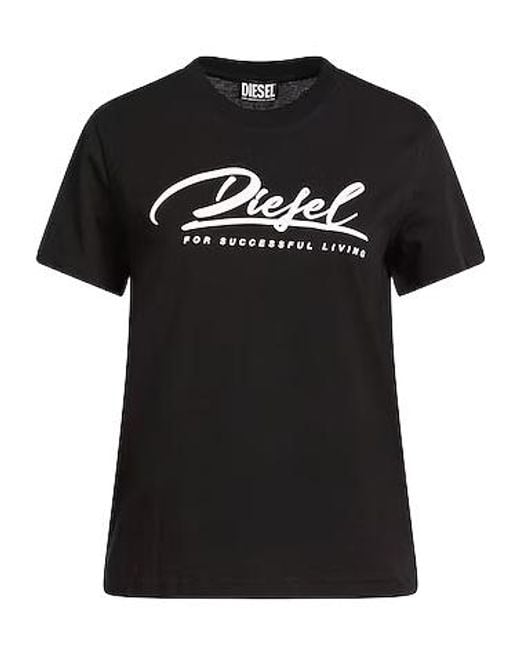 DIESEL Black Printed Short Sleeve T-Shirt
