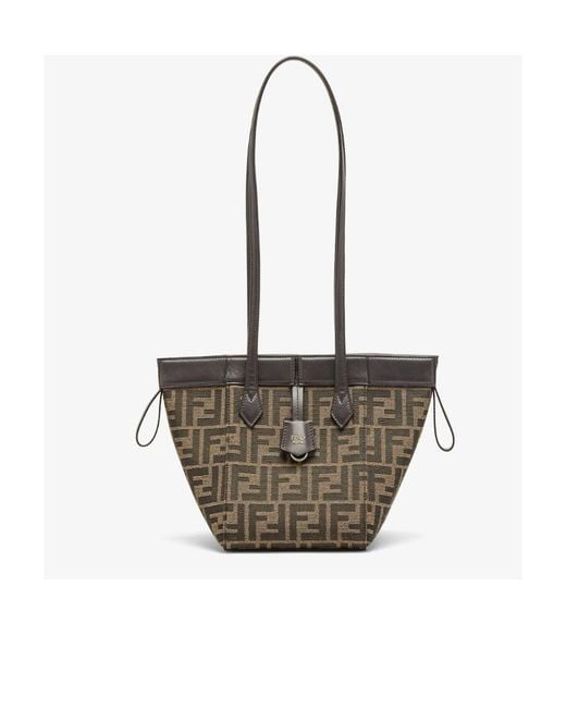 Fendi White Origami Drawstring Mini Bucket Bag