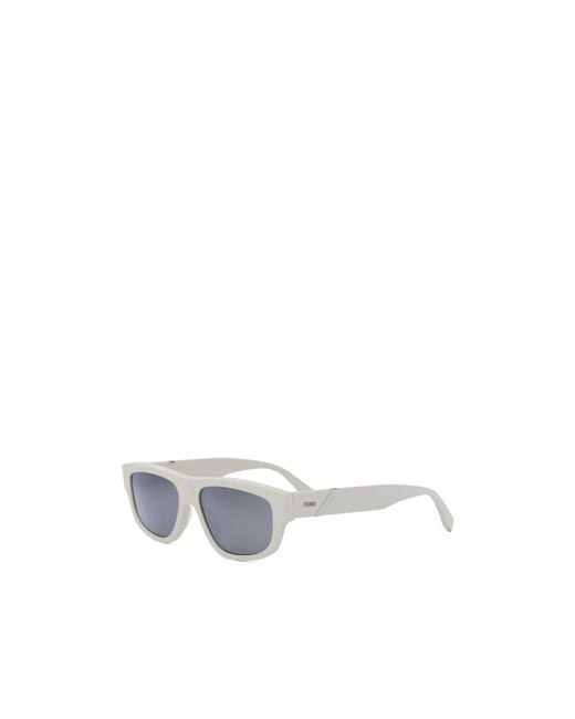 Fendi White Full Frame Sunglasses for men