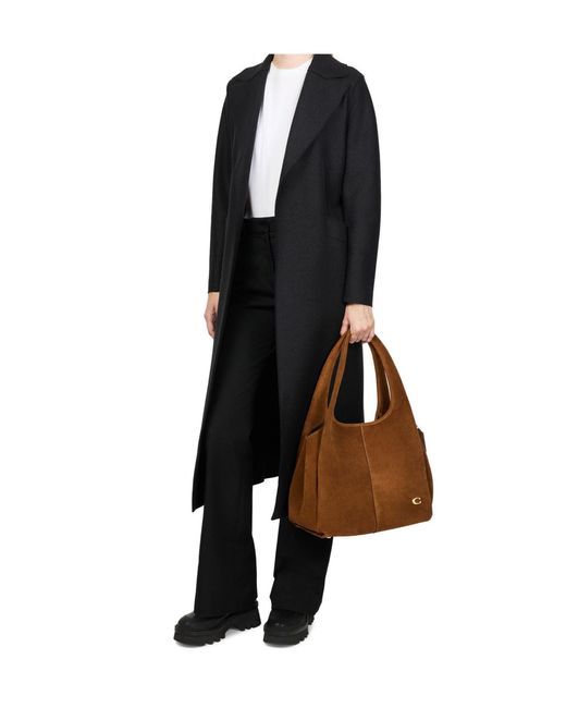 COACH Brown Lana Shoulder Bag