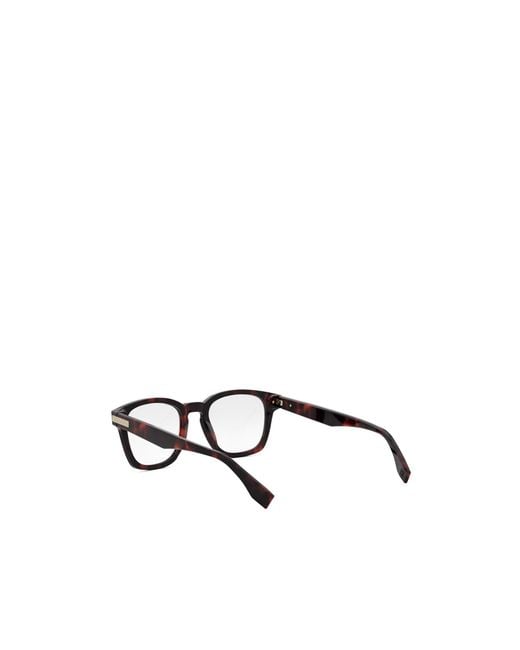 Fendi White Geometrically Framed Flat Mirror for men