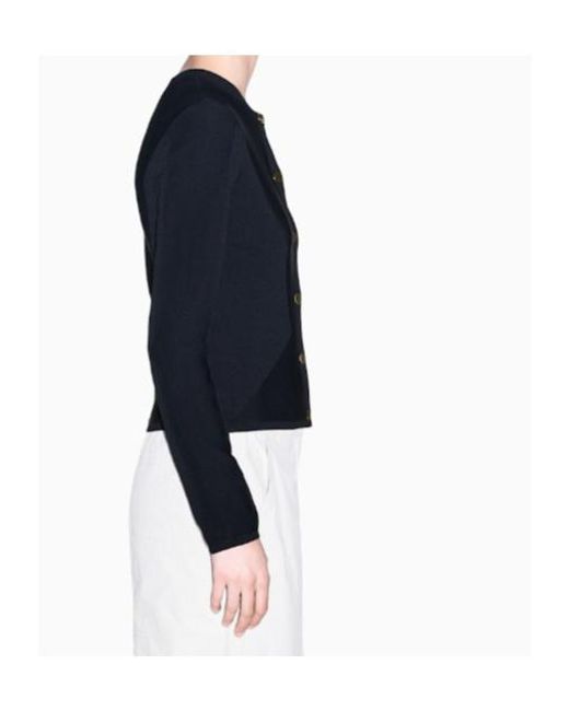 ARMANI EXCHANGE Blue Regular Fit Cardigan Knitted Recycled Viscose And Nylon