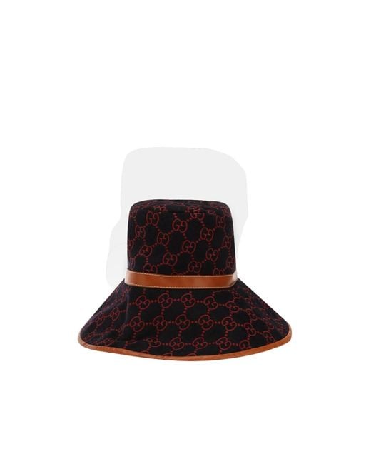 Gucci Multicolor Wide-Brim Bucket Hat