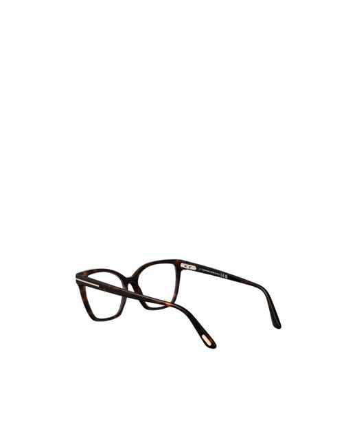 Tom Ford White Eyewear Butterfly Frame Glasses for men