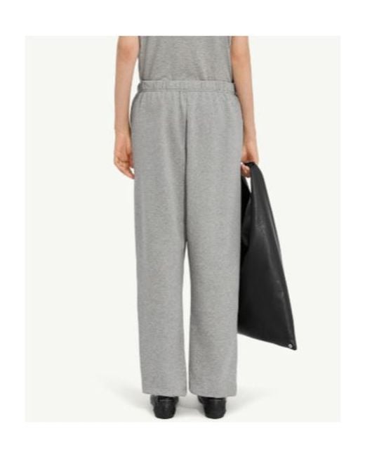 MM6 by Maison Margiela Gray Elastic-Waistband Tapered Trousers