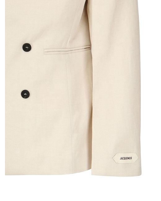Jacquemus Natural Blazers for men
