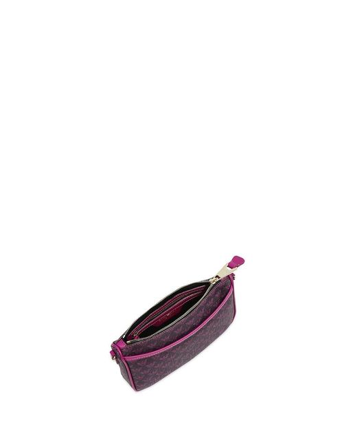 Emporio Armani Purple Logo Shoulder Bag